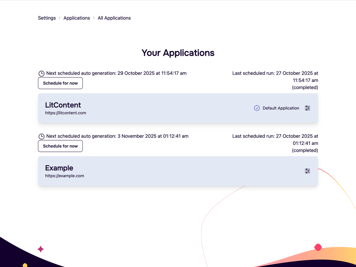 Creating Your First Application