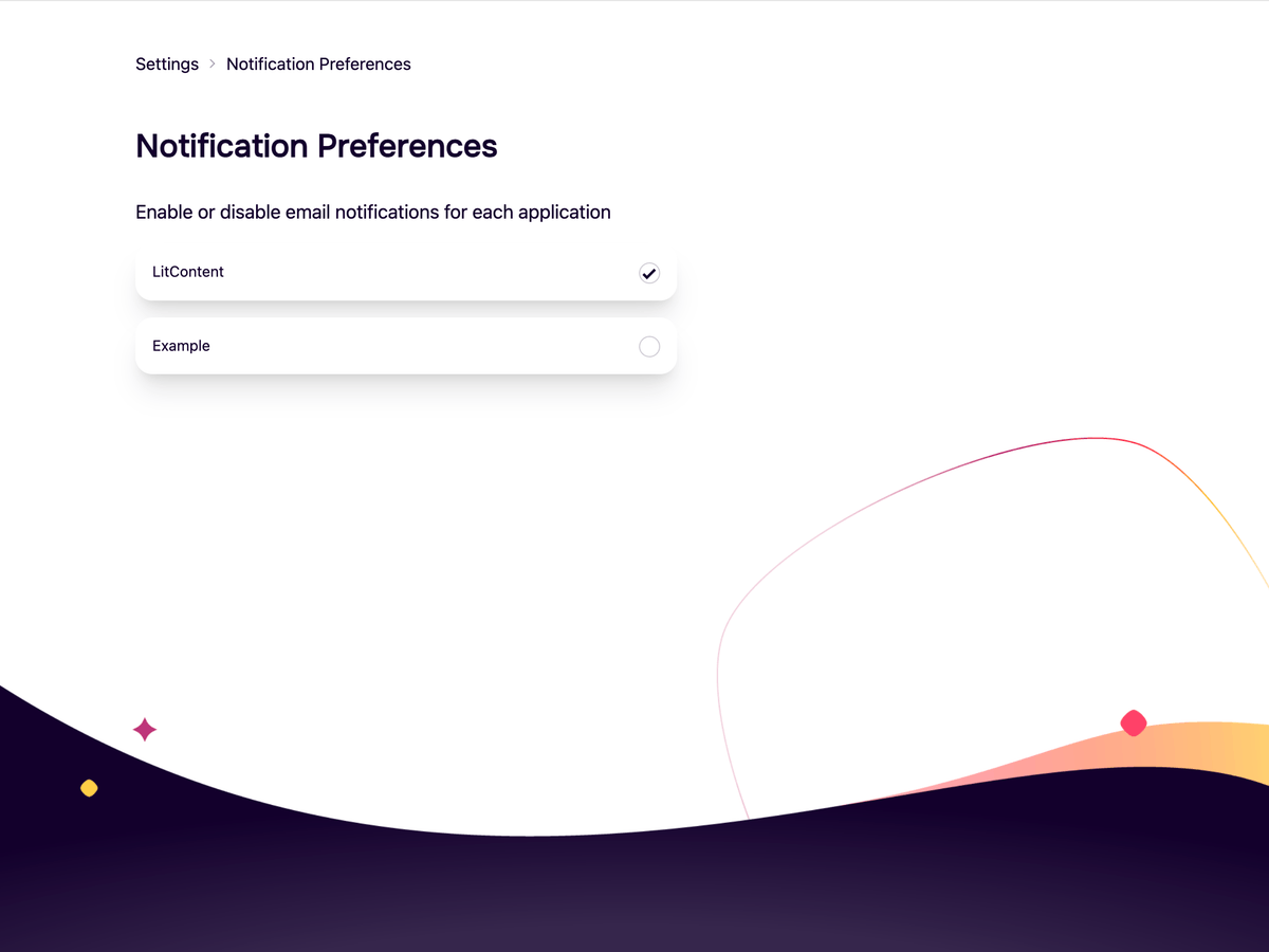 Managing Notification Preferences